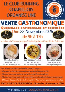 Vente de quenelles Ribod dimanche 22 Novembre